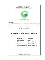 Tình hình mắc bệnh đường hô hấp ở lợn nái ngoại và biện pháp điều trị bệnh tại trại Nguyễn Thanh Lịch  huyện Ba Vì  Hà Nội. (Khóa luận tốt nghiệp)