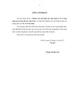 Nghiên cứu giải pháp bảo mật mạng LAN và ứng dụng tại trường Đại học Đại Nam