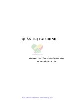 Quan tri tai chinh 