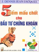 5 diem mau chot cho dau tu chung khoan 