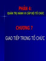 HÀNH VI TỔ CHỨC