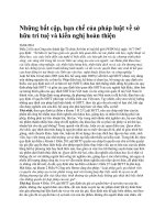 Những bất cập, hạn chế của pháp luật về sở hữu trí tuệ và kiến nghị hoàn thiện