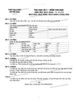 đề thi và hướng dẫn chấm chi tiết khối 12 tin hki 2017