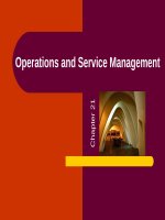 Management ch 21 operations and service management 