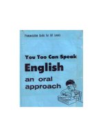 You too can speak english an oral approach   thrakatak