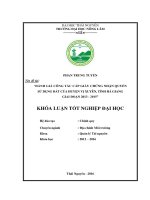 Đánh giá công tác cấp giấy chứng nhận quyền sử dụng đất của huyện Vị Xuyên  tỉnh Hà Giang giai đoạn năm 2013 2015. (Khóa luận tốt nghiệp)