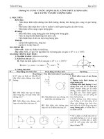 Giáo án Đại số 10 chương 6 bài 1: Cung và góc lượng giác