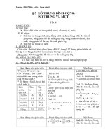 Giáo án Đại số 10 chương 5 bài 3: Số trung bình cộng. Số trung vị. Mốt