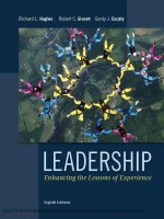 Leadership enhancing the lessons of experience 8th by hughes curphy chap 08 