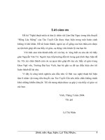 Nghệ thuật miêu tả tâm lí nhân vật lâm đại ngọc trong tiểu thuyết hồng lâu mộng của tào tuyết cần