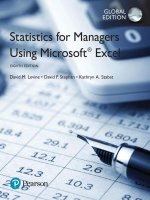 Statictis for managers using microsoft excel 8th global edtion by levine stephan