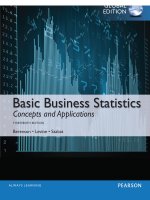 Basic business statistics concepts and applications 13th global edtion  by bereson 1