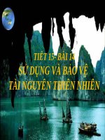 bai 14 su dung va bao ve tai nguyen thien nhien 