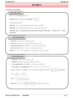 Các dạng toán và bài tập số phức có lời giải chi tiết – nguyễn bảo vương 