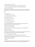 Kiên thức câu hỏi đuối đây đủ