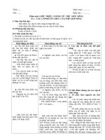 GIÁO ÁN SINH 10 HK1 (ĐIỀU CHỈNH)