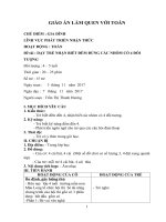 GIÁO án làm QUEN với TOÁN 2017 