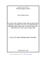 Xây dựng tiến trình dạy học một số kiến thức chương dao động cơ (Vật lí 12) theo hướng phân hóa hoạt động học tập, nhằm phát huy tính tích cực, sáng tạo của học sinh (Khóa luận tốt nghiệp)