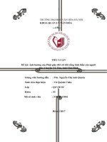 Tiểu luận: Ảnh hưởng của Phật giáo đối với đời sống tinh thần của người dân ở huyện Vũ Thư, tỉnh Thái Bình