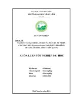Nghiên cứu đặc điểm lâm học và phân bố tự nhiên cây Xoan đào (Pygeum arboreum Endl) tại xã Thổ Bình  huyện Lâm Bình  tỉnh Tuyên Quang. (Khóa luận tốt nghiệp)