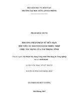 Phương pháp phần tử hữu hạn đối với bài toán dầm nhiều nhịp chịu tác dụng của tải trọng tĩnh   