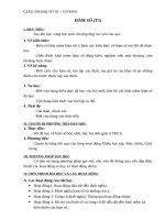 Giáo án Đại số 10 chương 2 bài 1: Hàm số