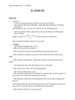 Giáo án Đại số 10 chương 2 bài 1: Hàm số