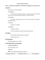 Giáo án Đại số 10 chương 3 bài 2: Phương trình quy về phương trình bậc nhất, bậc hai