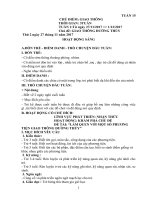 GIÁO ÁN TUẦN15 CHỦ ĐIỂM GIAO THÔNG