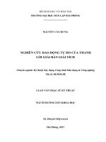 Nghiên cứu dao động tự do của thanh lời giải bán giải tích   