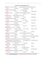 30 bài tập   bài kiểm tra cách dùng be have do   file word có lời giải chi tiết