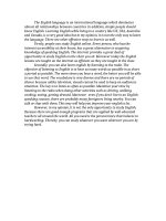 Studying the english language in an english speaking country is the best but not the only way to learn language