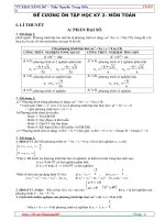 Đề cương ôn tập môn toán lớp 9 năm 2018 mới nhất 