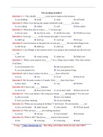 50 bài tập thì của động từ phần 6 _file word có lời giải chi tiết