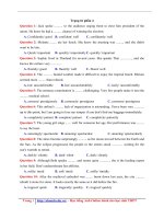 24 bài tập   trạng từ phần 4   có lời giải chi tiết