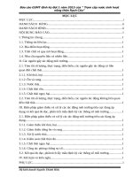 Báo cáo GSMT định kỳ đợt 1 năm 2015 của “ trạm cấp nước sinh hoạt nông thôn rạch cầu”