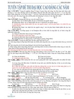 Tuyển tập đề thi đại học các năm 2018 mới nhất 