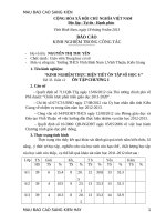 sáng kiến “KINH NGHIỆM THỰC HIỆN TIẾT ôn tập số học 6 ”