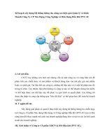 Kế hoạch xây dựng hệ thống thông tin, nâng cao hiệu quả quản lý và kinh doanh công ty CP xây dựng công nghiệp và dân dụng dầu khí PVC 