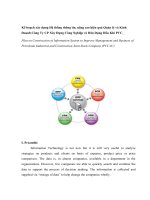 Kế hoạch xây dựng hệ thống thông tin, nâng cao hiệu quả quản lý và kinh doanh công ty CP xây dựng công nghiệp và dân dụng dầu khí PVC  