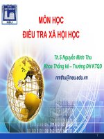 Bài giảng môn điều tra xã hội học chương 1