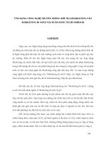 Ứng dụng công nghệ truyền thông mới telemarketing vào marketing du kích tại ngân hàng techcombank 
