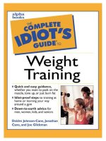 The complete idiots guide to weight training