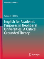 Educational linguistics vol 22   english for academic purposes in neoliberal universities a critical grounded theory