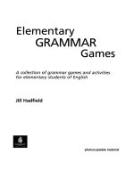 Elementary grammar games by jill hadfield