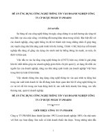 ĐÊ án ỨNG DỤNG CÔNG NGHỆ THÔNG TIN vào DOANH NGHIỆP CÔNG TY CP dược PHẨM TV PHARM 