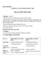 Giáo án Toán 2 chương 6 bài 14: Tiền Việt Nam