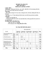 Đề kiểm tra học kỳ i môn  hóa học 9 (thời gian làm bài  45 phút)   giáo án, bài giảng