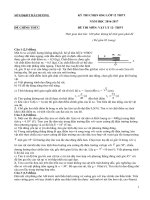Đề HSG môn Vật lý lớp 12 năm học 2016-2017 - Sở GD&ĐT Hải Dương - Hệ Không Chuyên - File word có lời giải chi tiết