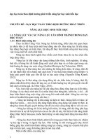 BDTX THCS dạy học toán theo định hướng phát triển năng lực học sinh tiểu học